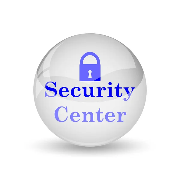 Icono Del Centro Seguridad Botón Internet Sobre Fondo Blanco — Foto de Stock