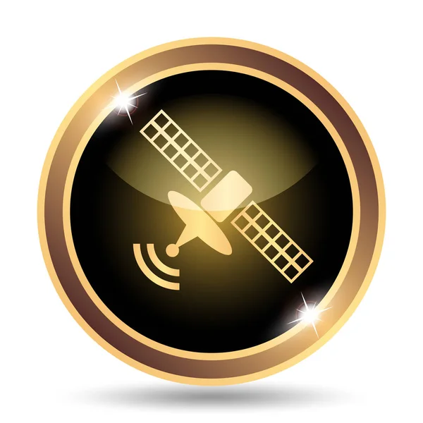 アンテナのアイコン 白い背景の上のインター ネット ボタン — ストック写真