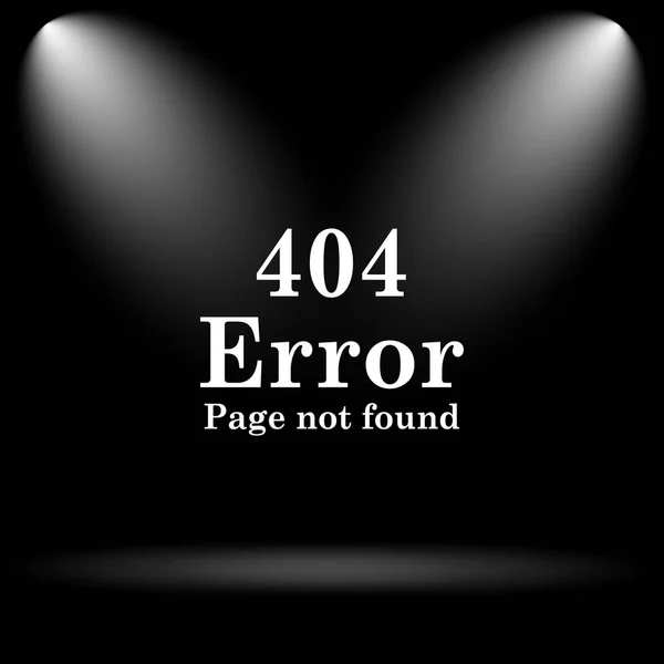 404 Felikon Internet Knappen Svart Bakgrund — Stockfoto