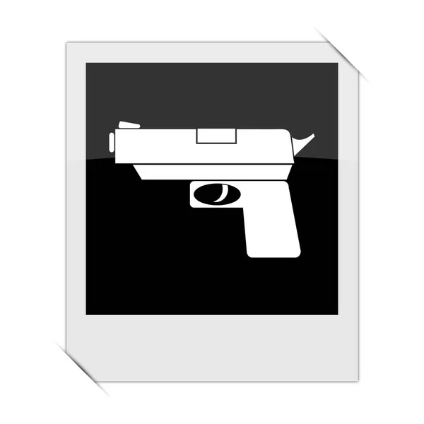 Ícone arma — Fotografia de Stock