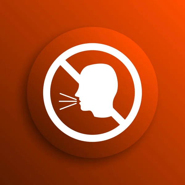 Talking Icon Internet Button Orange Backgroun — Stock Photo, Image