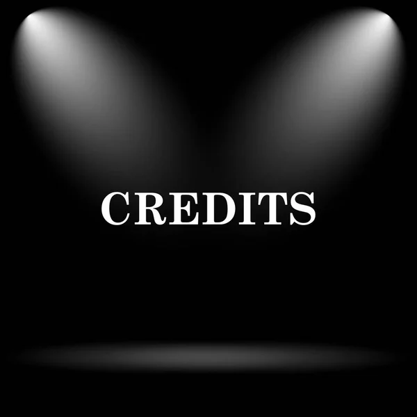 Credits icon — Stock Photo, Image