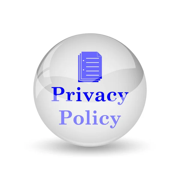 Privacy Policy Icon Internet Button White Background — Stock Photo, Image