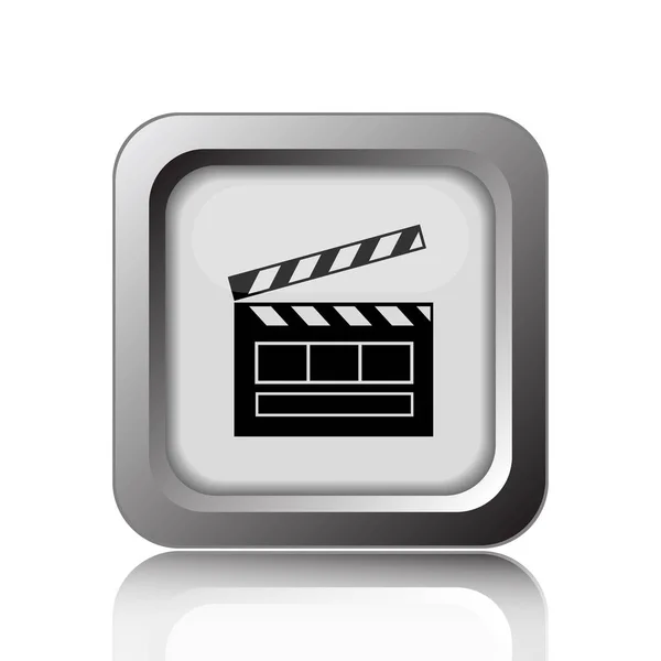 Movie icon. Internet button on white background