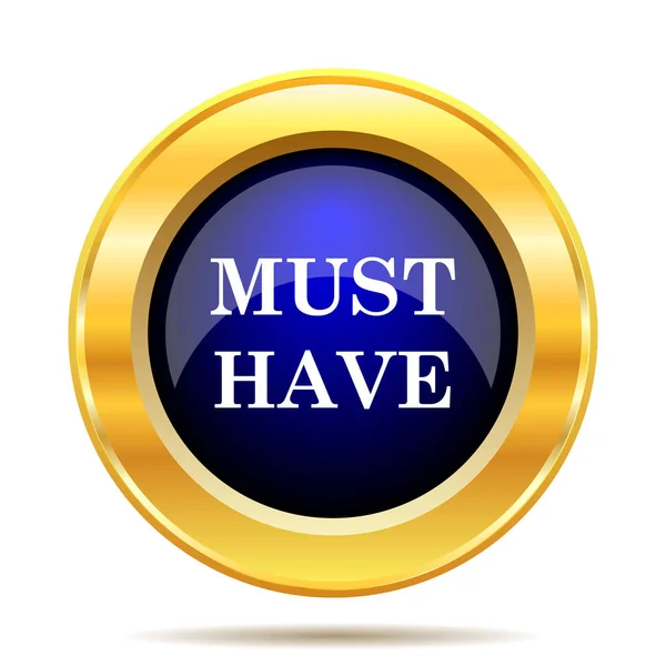 Must Have Icon Internet Button White Background — Stock Photo, Image