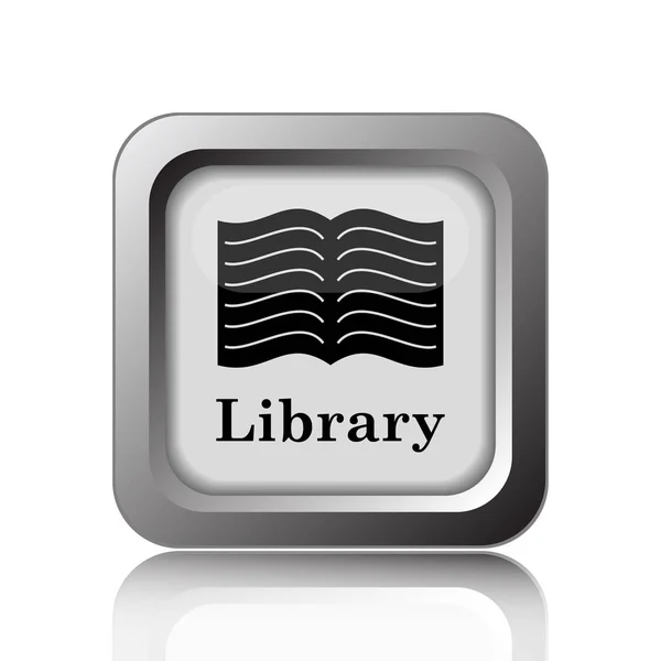 Bibliotheek pictogram — Stockfoto