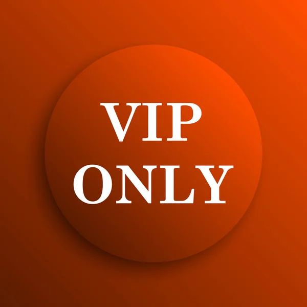 VIP only icon. Internet button on orange backgroun