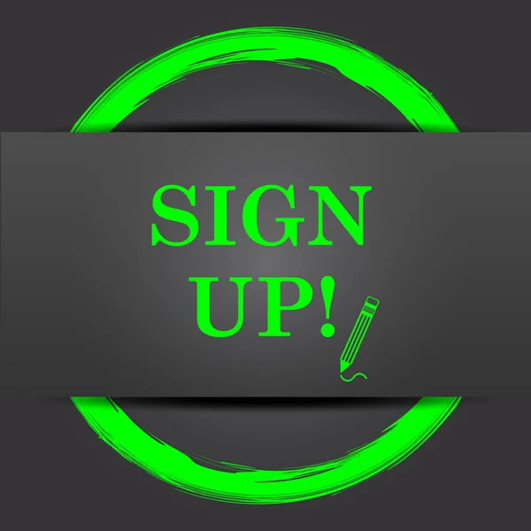 Sign up icon — Stock Photo, Image