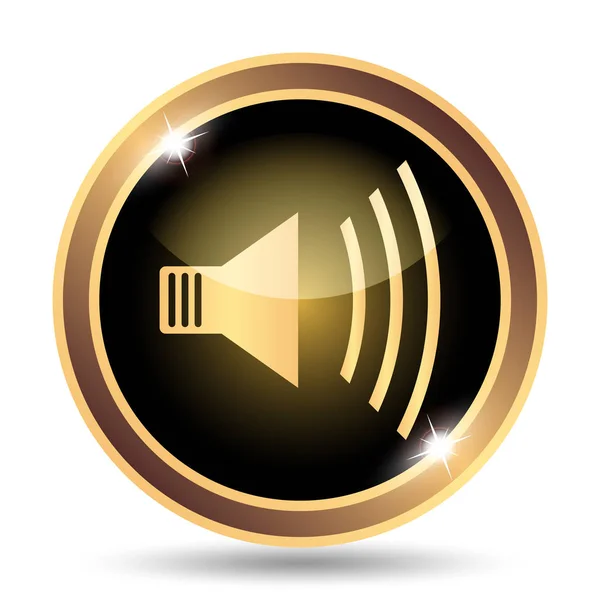 Speaker Icon Internet Button White Background — Stock Photo, Image