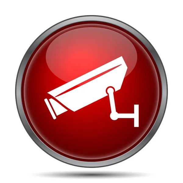 Surveillance Camera Icon Internet Button White Background — Stock Photo, Image