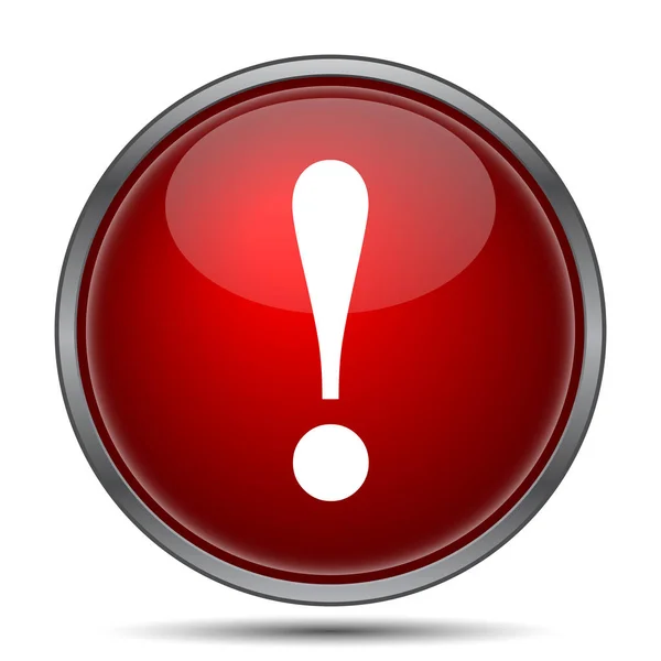 Attention Icon Internet Button White Background — Stock Photo, Image