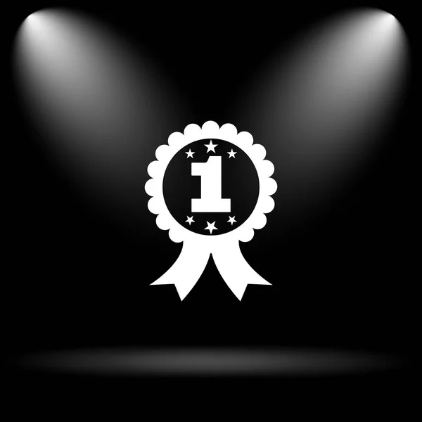 First prize ribbon icon — Stock Photo, Image