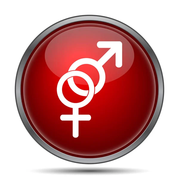 Икона Секса Кнопка Интернет Белом Фоне — стоковое фото