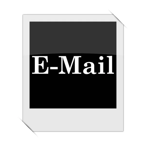 Στοδιεύθυνση Ηλεκτρονικού Ταχυδρομείουτο Εικονίδιο Μέσα Μια Φωτογραφία Λευκό Backgroun — Φωτογραφία Αρχείου