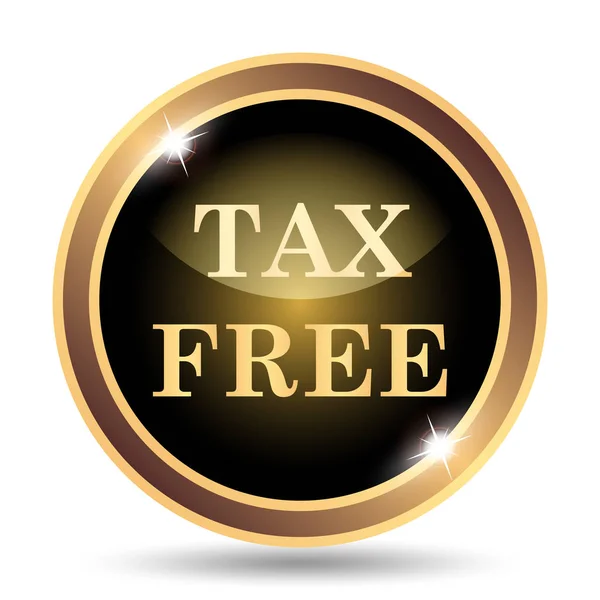 Tax free icon. Internet button on white background