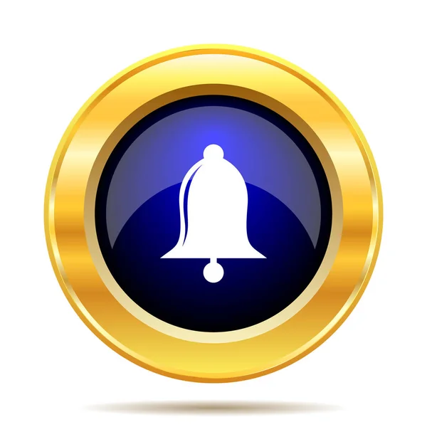 Bell Icon Internet Button White Background — Stock Photo, Image