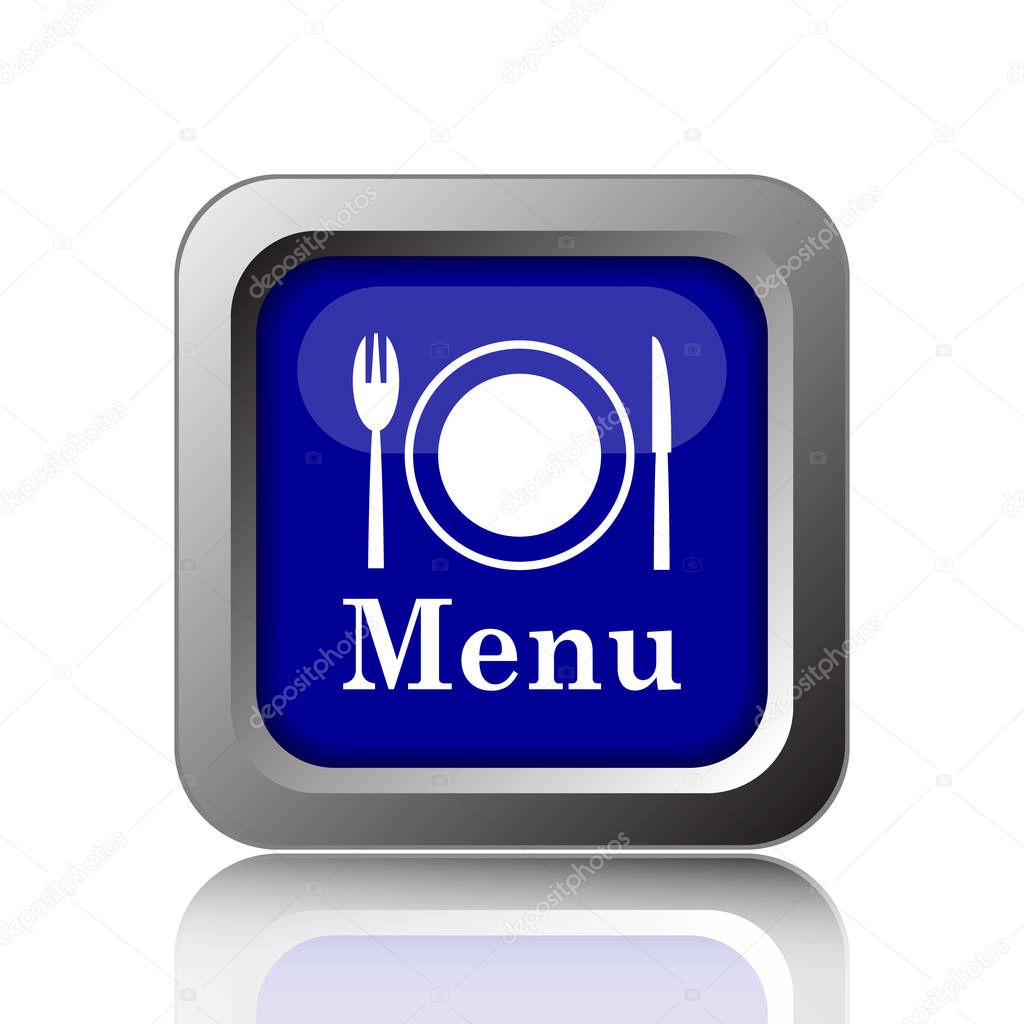 Menu icon. Internet button on white background