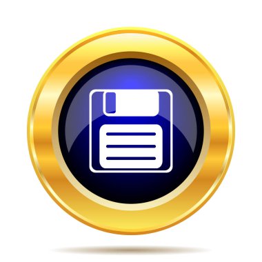 Simge kaydetmek. Beyaz arka plan üzerinde Internet düğmesi