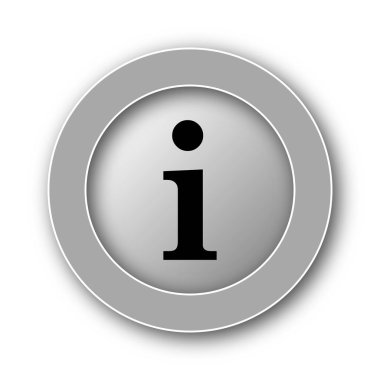 bilgi simgesi. Beyaz arka plan üzerinde Internet düğmesi