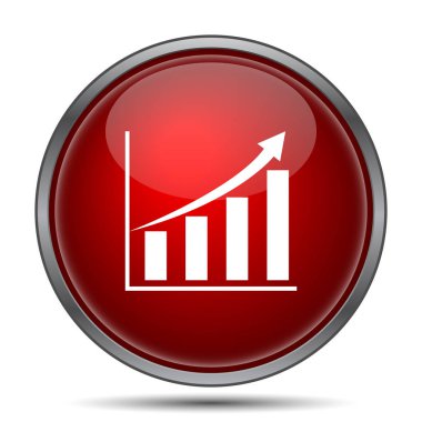 Grafik simgesini. Beyaz arka plan üzerinde Internet düğmesi