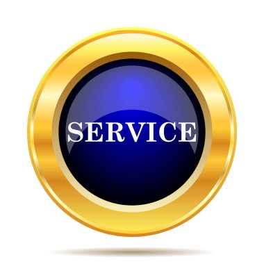 Service simgesini. Beyaz arka plan üzerinde Internet düğmesi