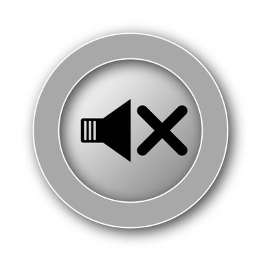 Ses simge yok. Beyaz arka plan üzerinde Internet düğmesi