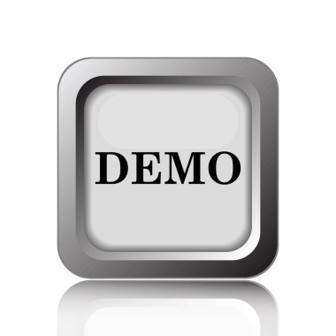 Demo simgesi. Beyaz arka plan üzerinde Internet düğmesi