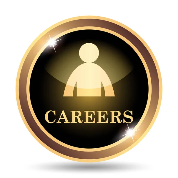 Careers Icon Internet Button White Background — Stock Photo, Image