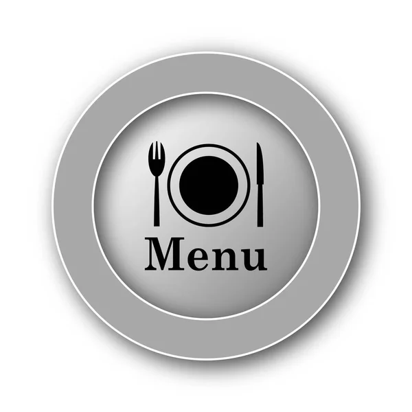 Icona Del Menu Pulsante Internet Sfondo Bianco — Foto Stock