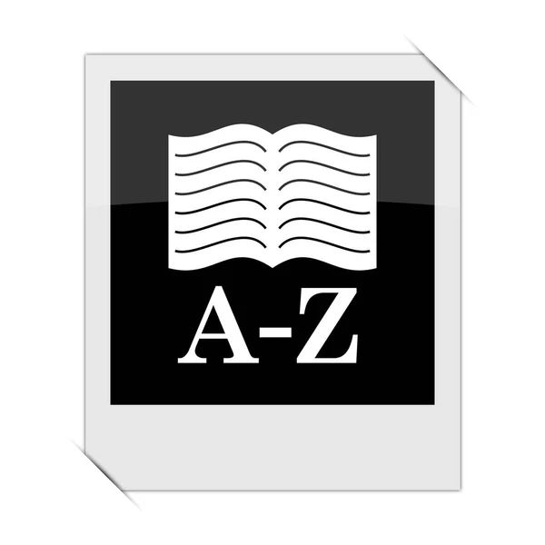 A-z boekpictogram — Stockfoto