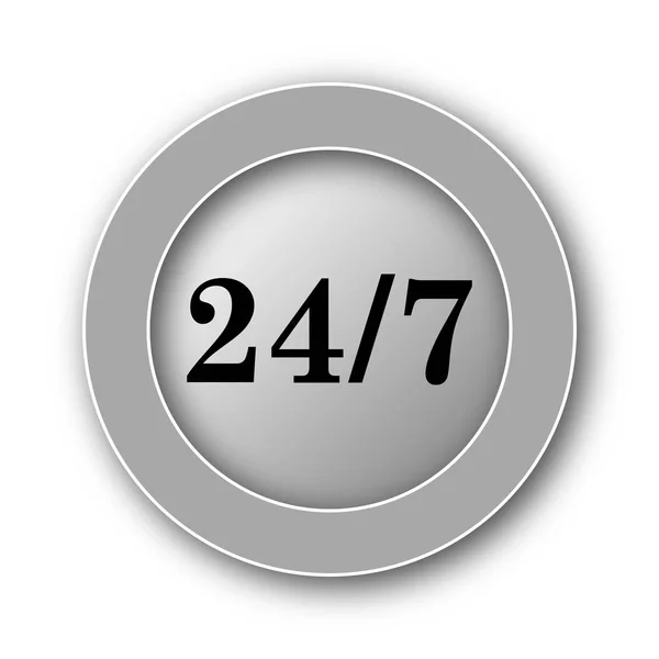 24 7 아이콘 — 스톡 사진