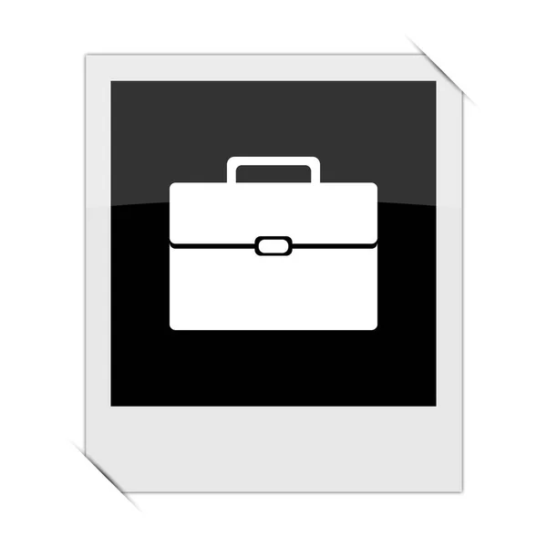 Briefcase Icon Photo White Backgroun — Stock Photo, Image