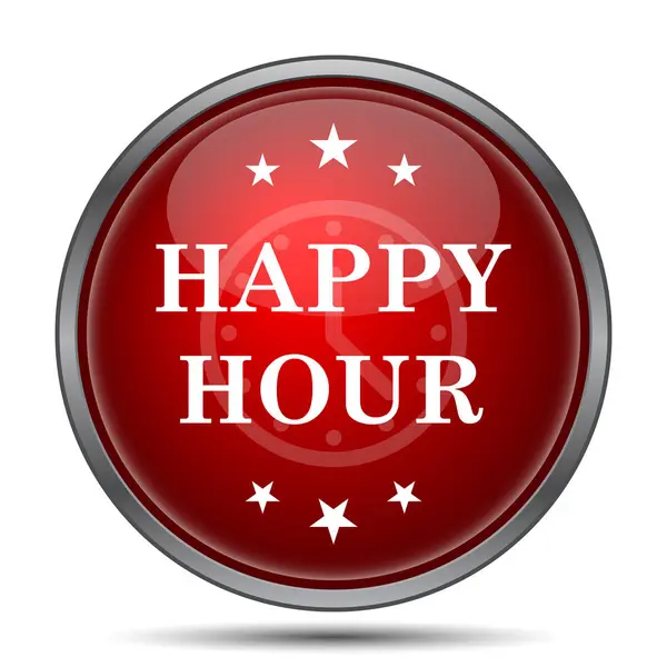 Happy hour-pictogram — Stockfoto