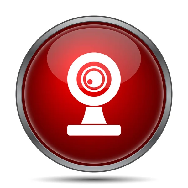 Webcam icon. Internet button on white background