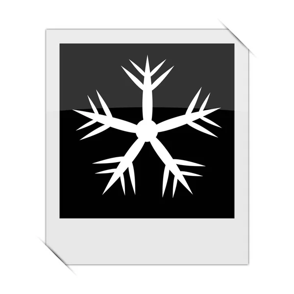 Sneeuwvlok pictogram — Stockfoto