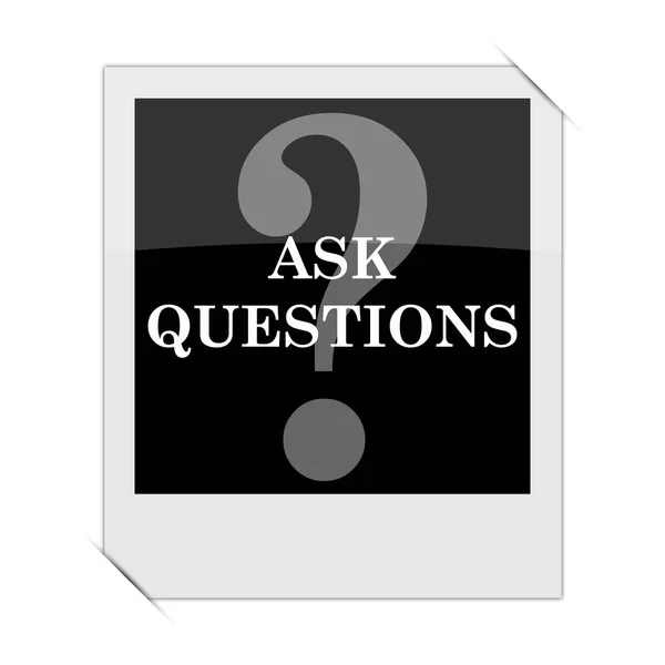 Ask questions icon — Stock Photo, Image