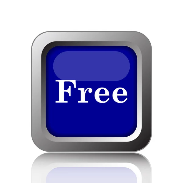 Free Icon Internet Button White Background — Stock Photo, Image