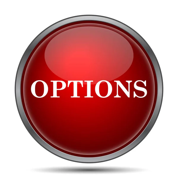 Options Icon Internet Button White Background — Stock Photo, Image