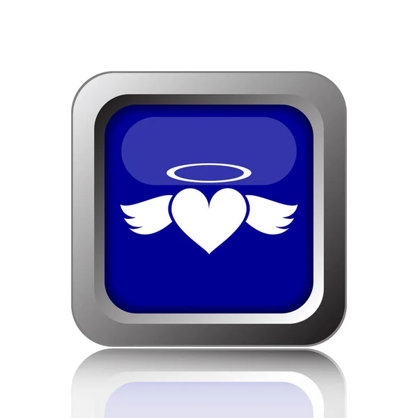 Hart angel pictogram — Stockfoto