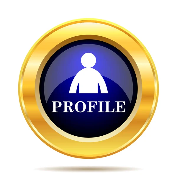 Profilsymbol Internet Taste Auf Weißem Hintergrund — Stockfoto