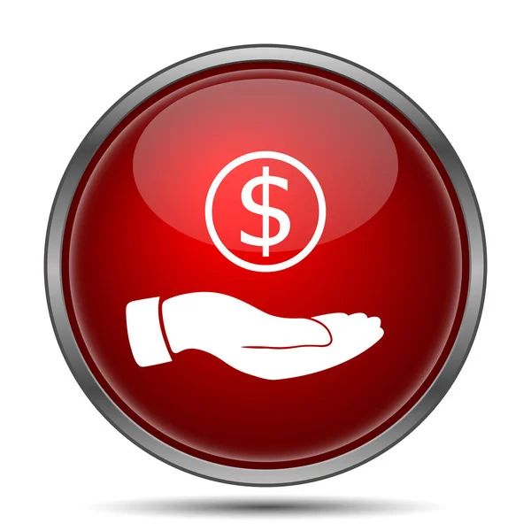 Money in hand icon — Stock Photo, Image