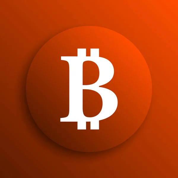 Bitcoin значок — стокове фото