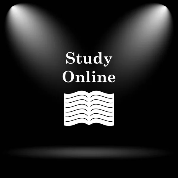 Online-Ikone studieren — Stockfoto