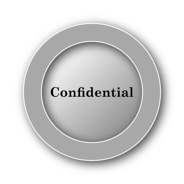 Конфиденциальная икона — стоковое фото