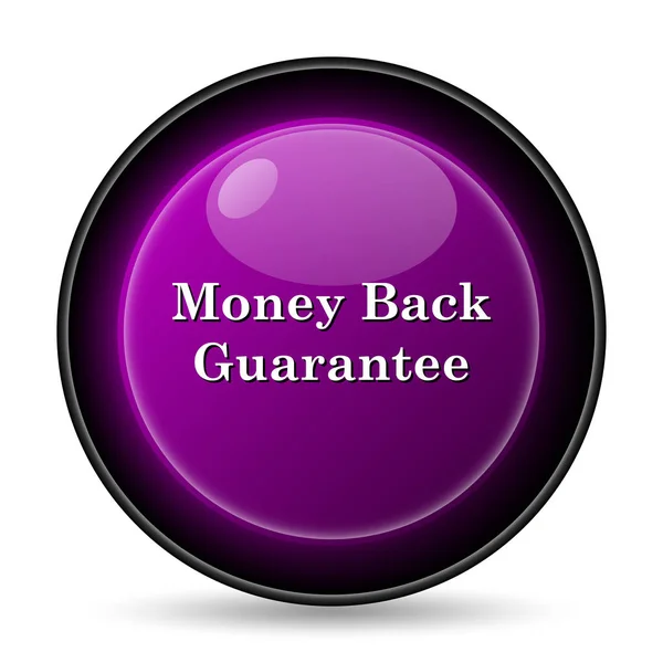 Money Back Guarantee Icon Internet Button White Background — Stock Photo, Image