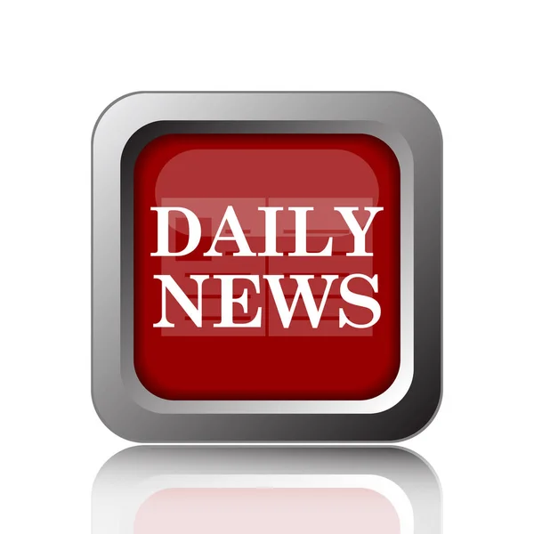 Daily News Icon Internet Button White Backgroun — Stock Photo, Image