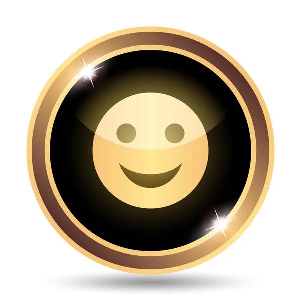 Smiley Icon Internet Button White Background — Stock Photo, Image