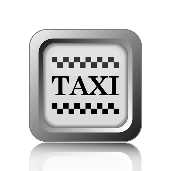 Taxi Icon Internet Button White Background — Stock Photo, Image