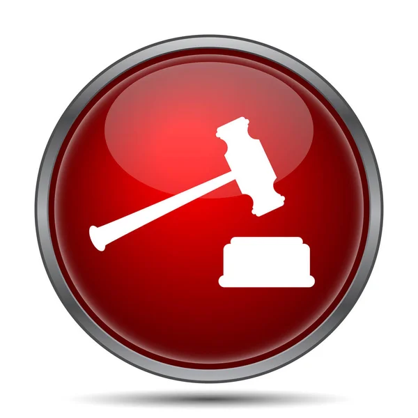 Judge hammer icon — Stock Photo, Image