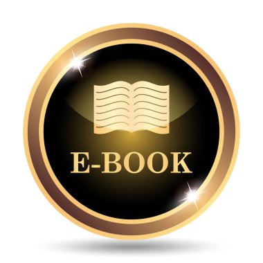 E-kitap simgesi. Beyaz arka plan üzerinde Internet düğmesi